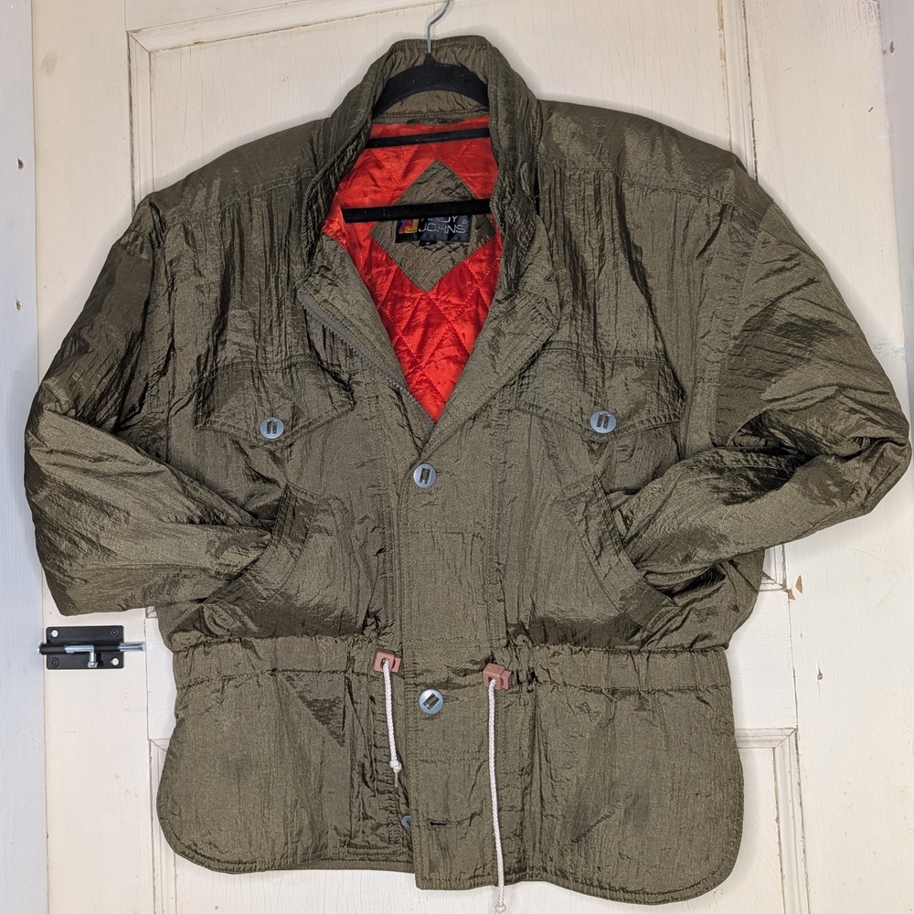 Olive Green Quilted Men's Jacket
